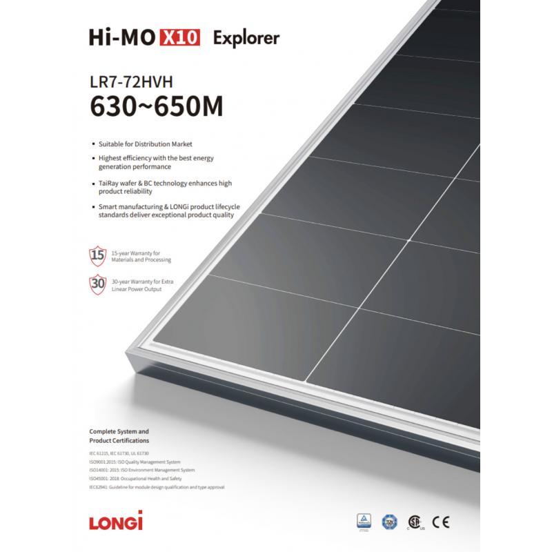 The LONGi Hi-MO X10 Scientist LR7-72HVD 640