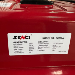 Генератор зварювальний бензиновий SENCI SC 200 А